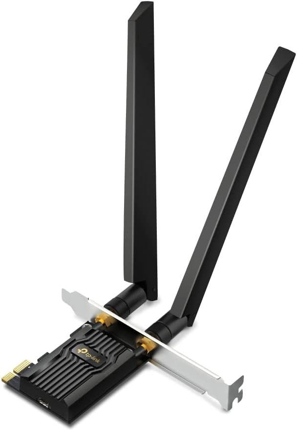 TP-LINK AXE5400 Wi-Fi 6E Bluetooth 5.3 PCIe Adapter, Tri-Band, Backward Com