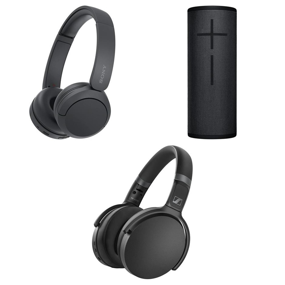 3 x Assorted Audio Devices. 1 x SENNHEISER HD450SE Headphones. 1 x ULTIMATE