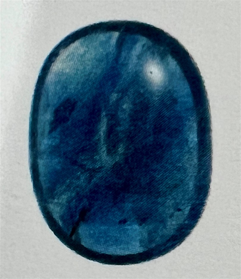 7.77 carat Blue Sapphire with Valuation $2486