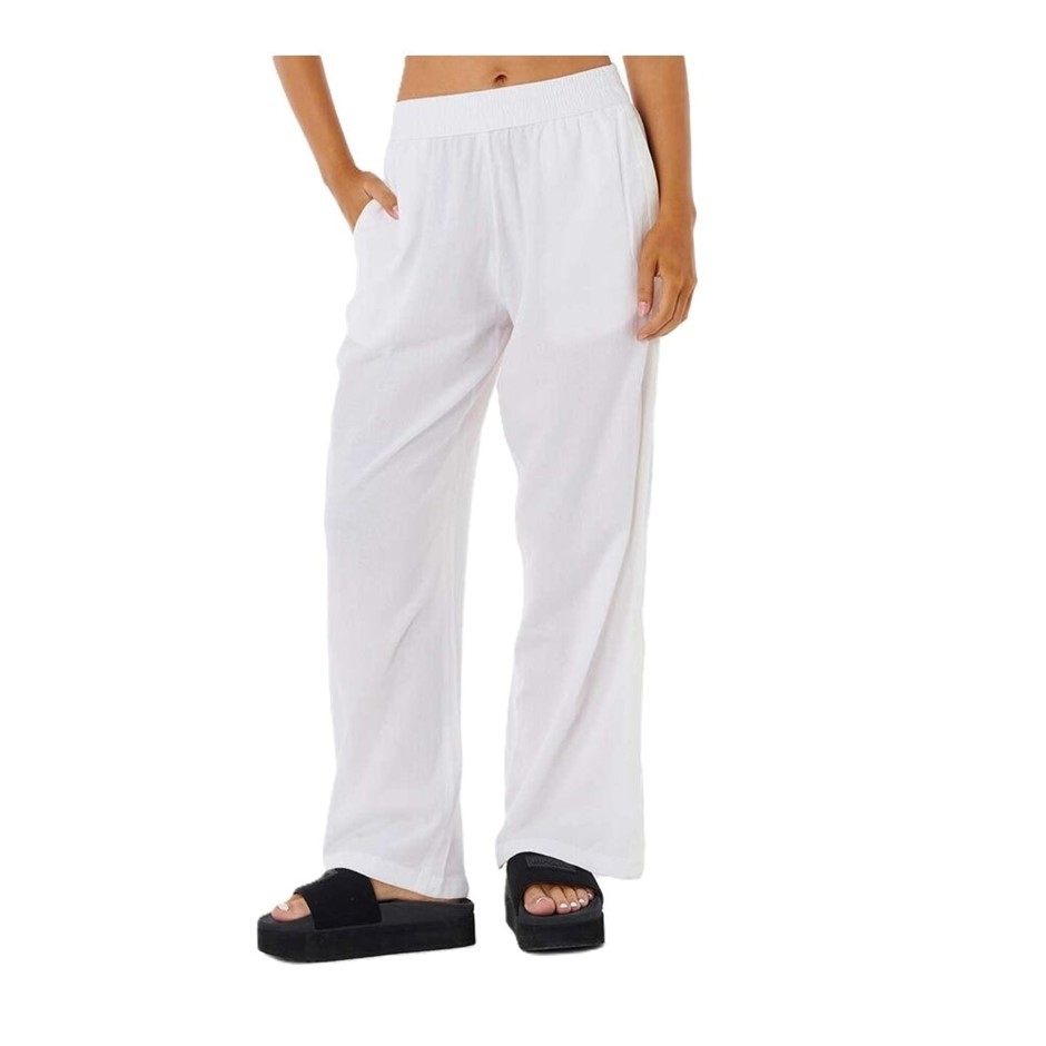 RIP CURL Women's Luxe Surf Pants - White, Size S. RRP: $99.99.  Buyers Note