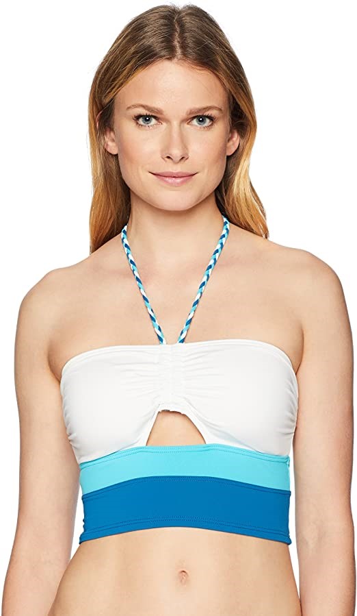 VINCE CAMUTO Womens Bandeau Crop Top, Colour Marine, Size S.