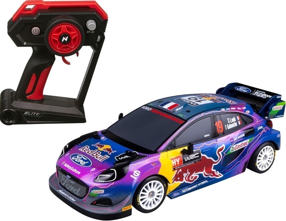 NIKKO Radio Control Elite Race Car, Red Bull Ford. N.B: Damaged packaging.
