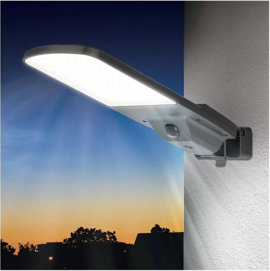SOL-R-BRITE Solar Street Area Light, 5000 Lumens Motion Activated.