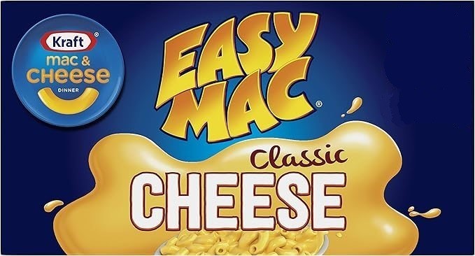 40 x KRAFT Easy Mac Classic Cheese Flavour, 70g Each.
