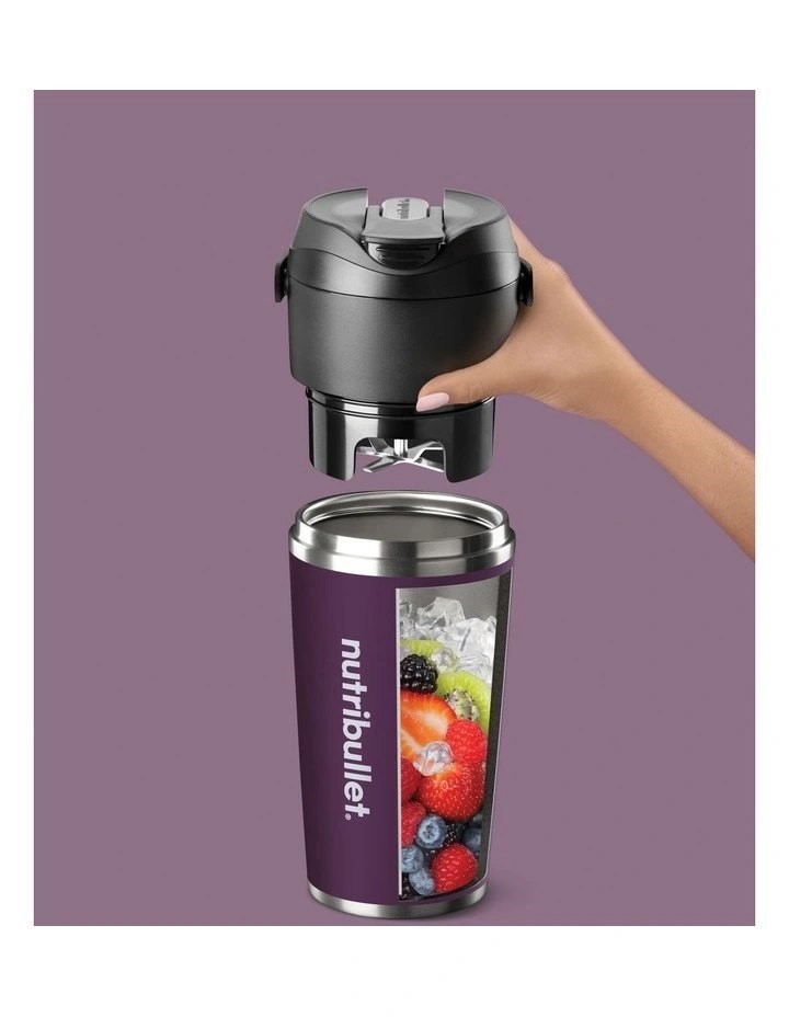 NUTRIBULLET Flip USB-C Rechargeable Portable Blender, 590 ml Capacity, Matt