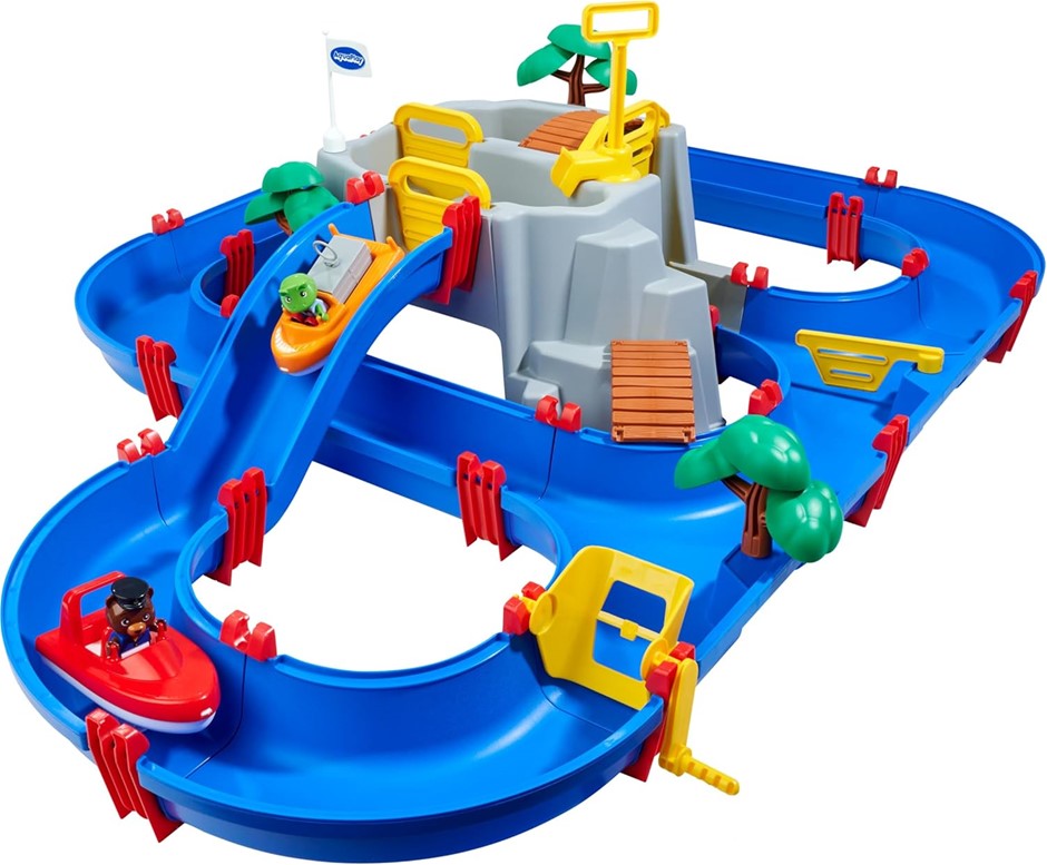 AQUAPLAY Big Mountain Lake Water Playset, Blue (126 x 88 x 35cm) NB: damage