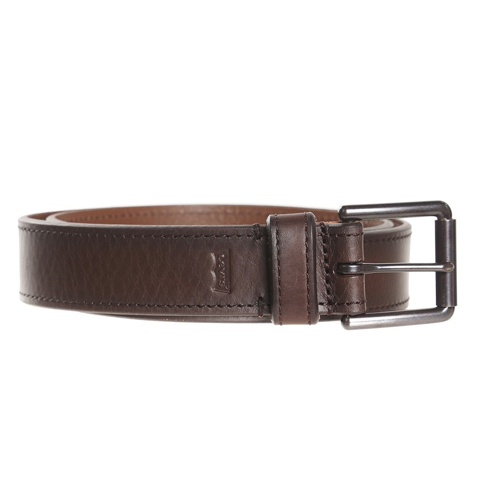 LEVI'S Men's Casual Belt, Pant Size 36, Bovine Leather, Brown. NB: minor sc