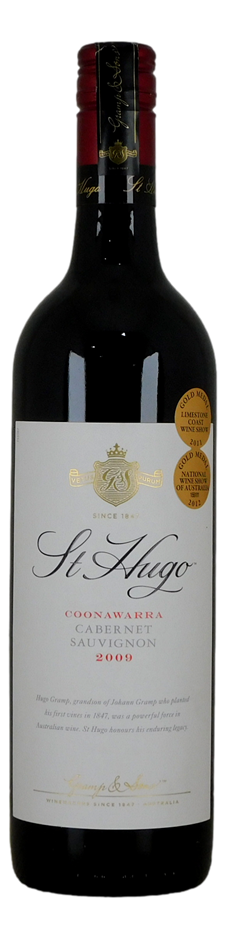 St Hugo Cabernet Sauvignon 2009 (1x 750mL), SA.