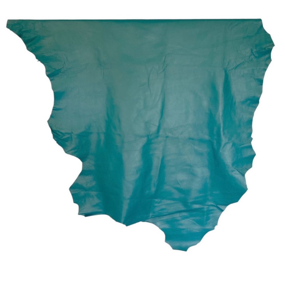 8sqft Top Grade Aqua Nappa Lambskin Leather Hide