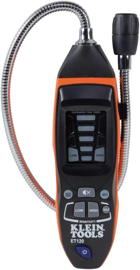 KLEIN TOOLS Combustible Gas Leak Detector, Detection Range: -50 to 10,000 p