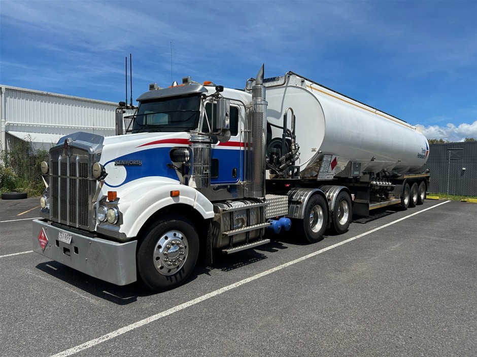 2011 Kenworth T409 SAR 6 x 4 Prime Mover & 2015 Tieman Triaxle Fuel Tanker