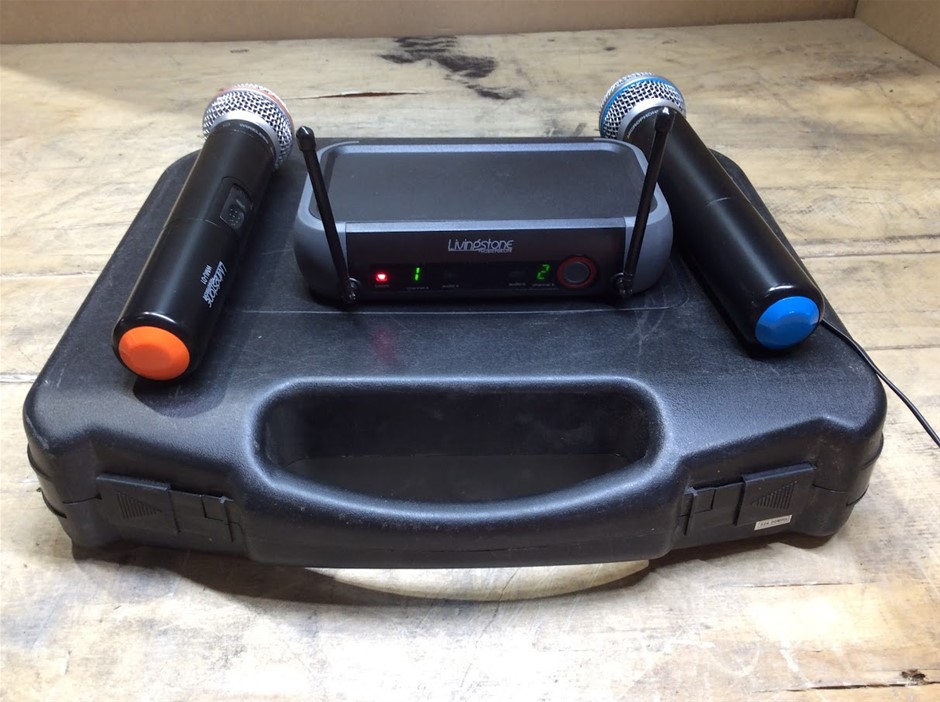 Unbranded UHF Wireless Microphone System w/ Receiver & Handheld Microphone