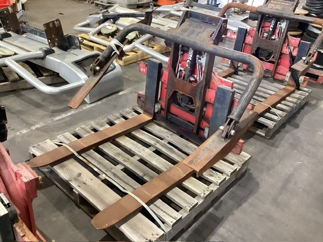 Bolzoni Auramo Bin Rotator Forklift Attachment