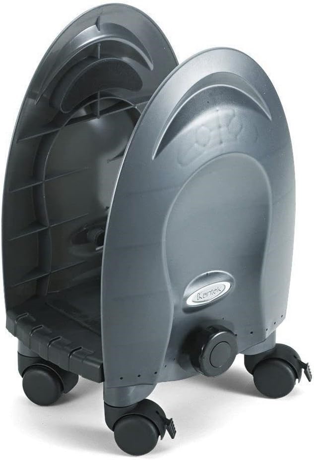 KANTEK Deluxe CPU/Server Stand with Adjustable Width and Locking Casters,