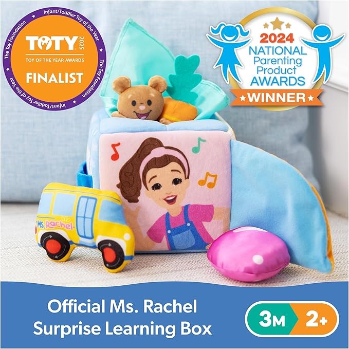 MS RACHEL Soft Toy Learning Box, Interactive Educational Toy, Ages 3+ Month