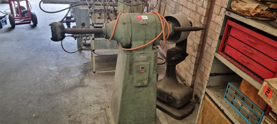 Metal polishing and linishing Machine with idler stand