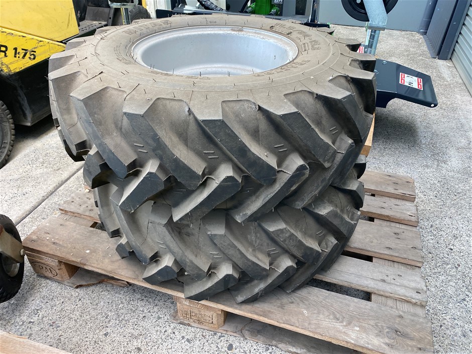 Unused Pair of Ag Wheels and Tyres - 11.5/80R15.3