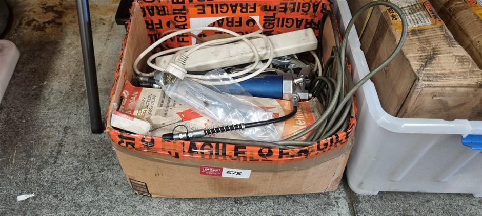 4 boxes various contents