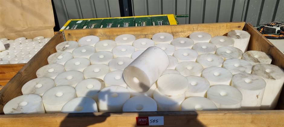 2 Pallets of White acetal billets