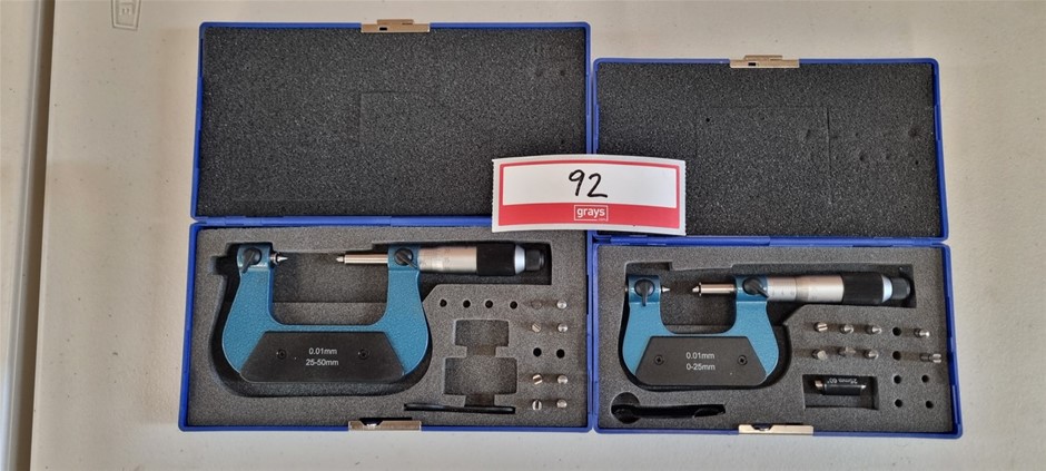 OD Thread Micrometers 0-25mm and 25-50mm