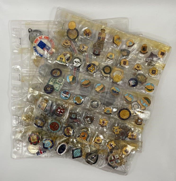 Approx. 101 x AU & World Enamelled Badges, Pins & Medals