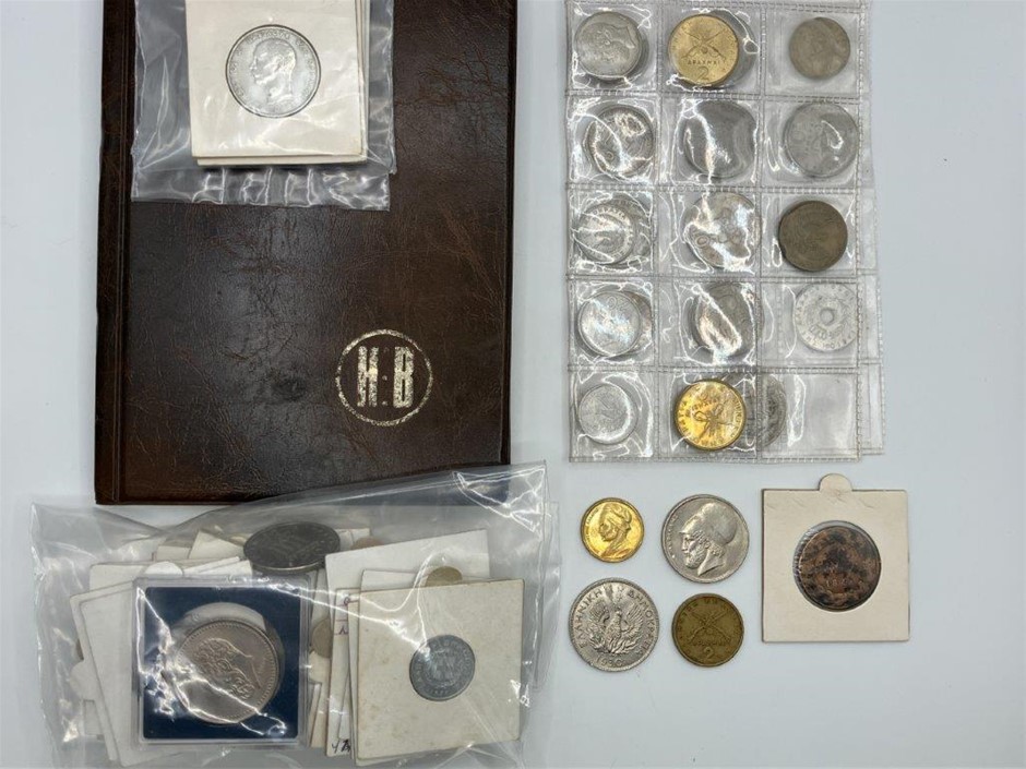 Approx. 90 x Assorted Greece 18th and 19th Century Issue Coins