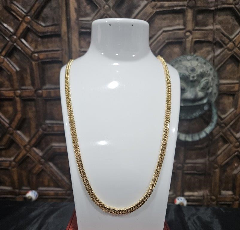 18KGF/Italy Stamped Yellow Gold Filled Chain -60CM-4MM