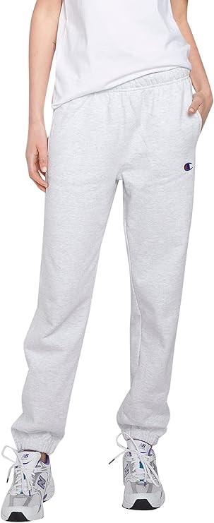 Champion Women's Reverse Weave Relaxed Jogger, Size L, Colour: Silvery Grey