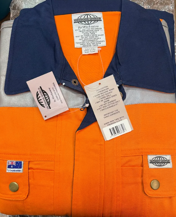 Worksense Outdoor World F1 Style, Safety Coverall size 87R two tone Orange/