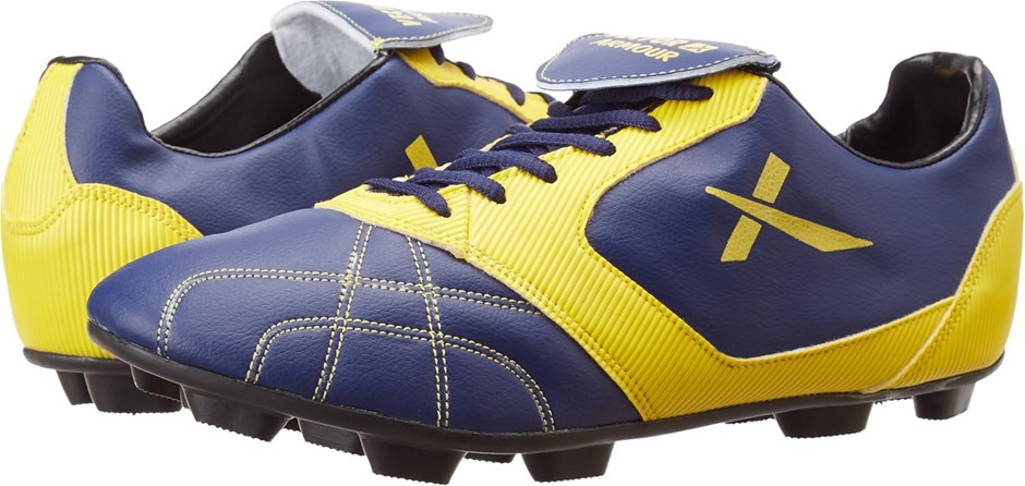 Vector X Armour, Men’s Soccer Shoes, Blue/Yellow 10 UK. NB: no box.