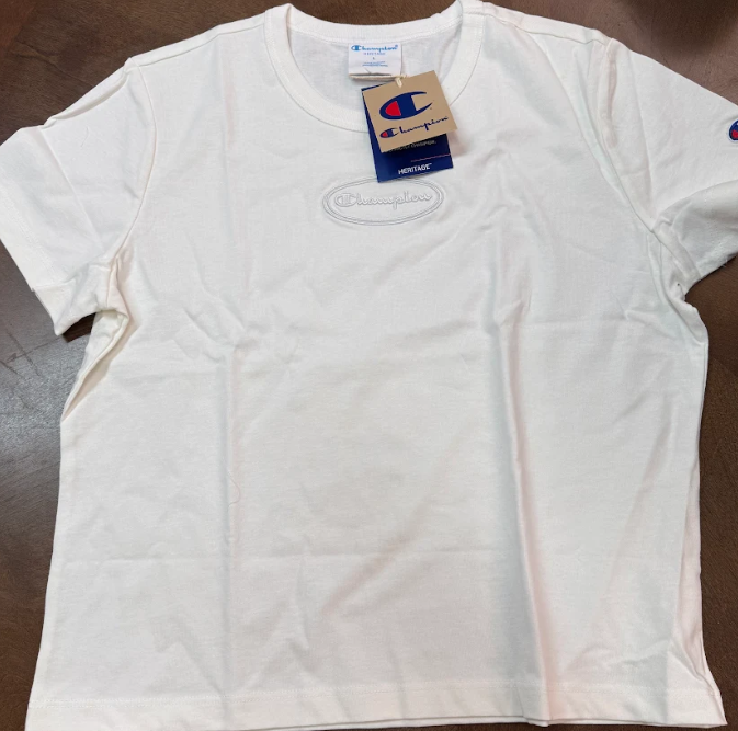 CHAMPION Women's Heritage Slim T-Shirt, White, Large