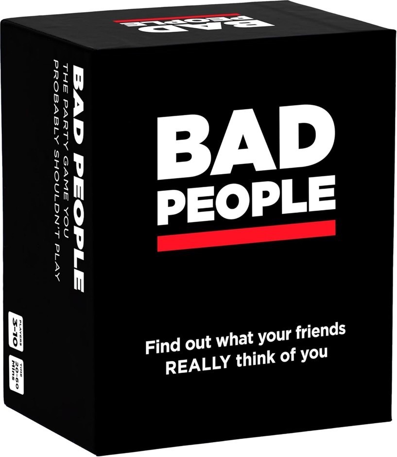 BAD PEOPLE Card Game, For 17Yrs+, The Party Game You Probably Shouldn't Pla