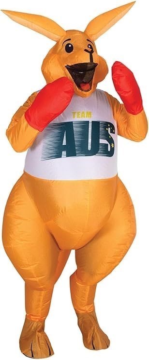 RUBIE'S Boxing Kangaroo Inflatable Costume for Adults, Australian Olympic C