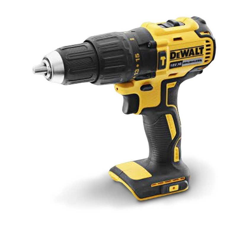 DeWALT 18V XR Brushless Compact 2 Speed Hammer Drill - Skin Only. Model DCD