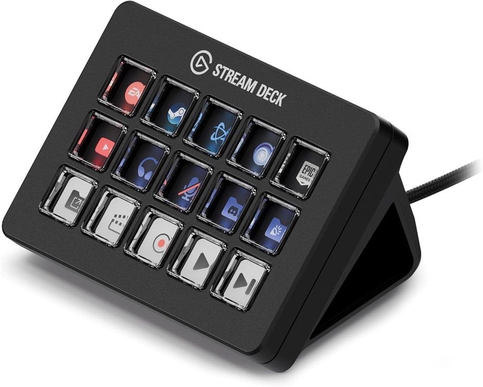 Elgato Stream Deck Scissor Keys-Workflow Controller with Customizable Macro