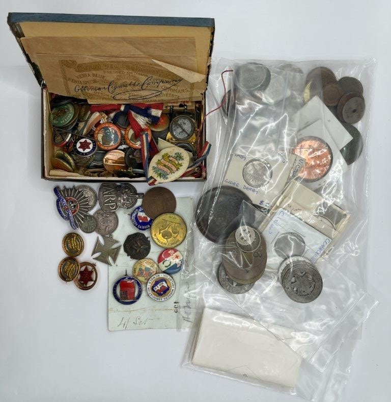 Approx. 145 x Asstd AU Tokens, Checks, Tinnies & Pins