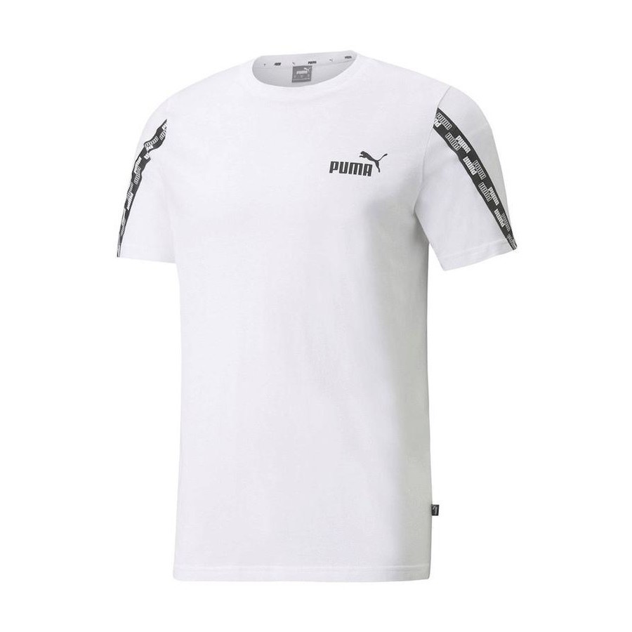 2 x PUMA Men's Power Tee, Size M, 100% Cotton, White (02). NB: 1x has a min