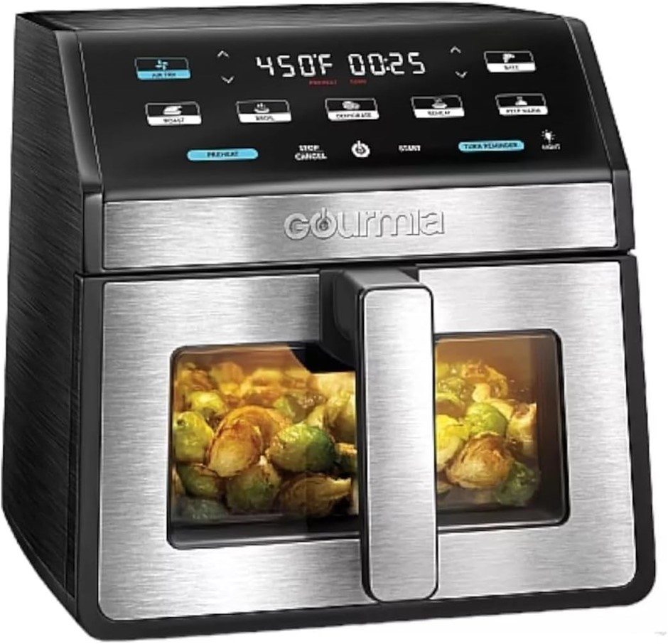 GOURMIA Digital Air Fryer, 7.5 Liter With Window And Light, Mod. GAF858. NB