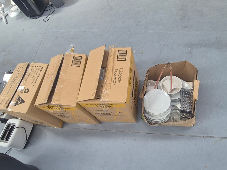 Quantity of Assorted Glasses, Cutlery & Utensils