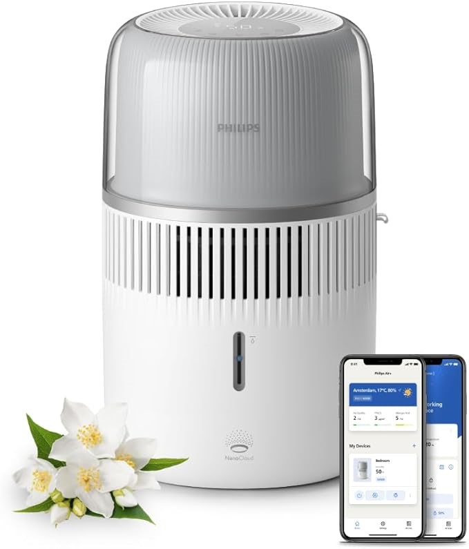 PHILIPS Air Humidifier Series 5000, Smart Humidification for Rooms up to 56