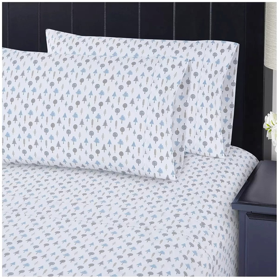 SOUTH POINT 4pc Sheet Set, King Single, Arbor Woods. NB: Not in original pa