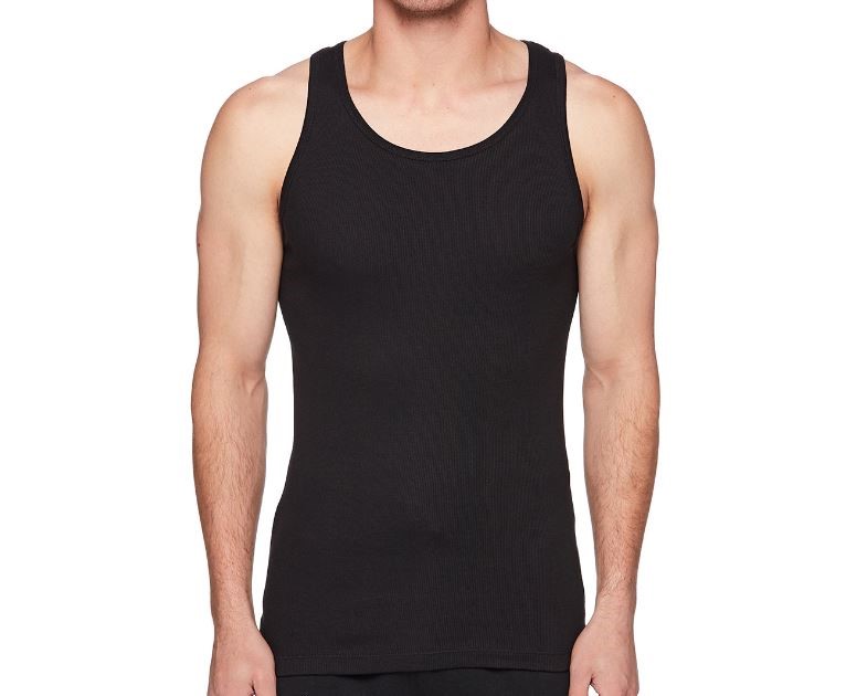 3-Pack CALVIN KLEIN Men's Tank, Size S, 100% Cotton, Black (001), NP2207S (