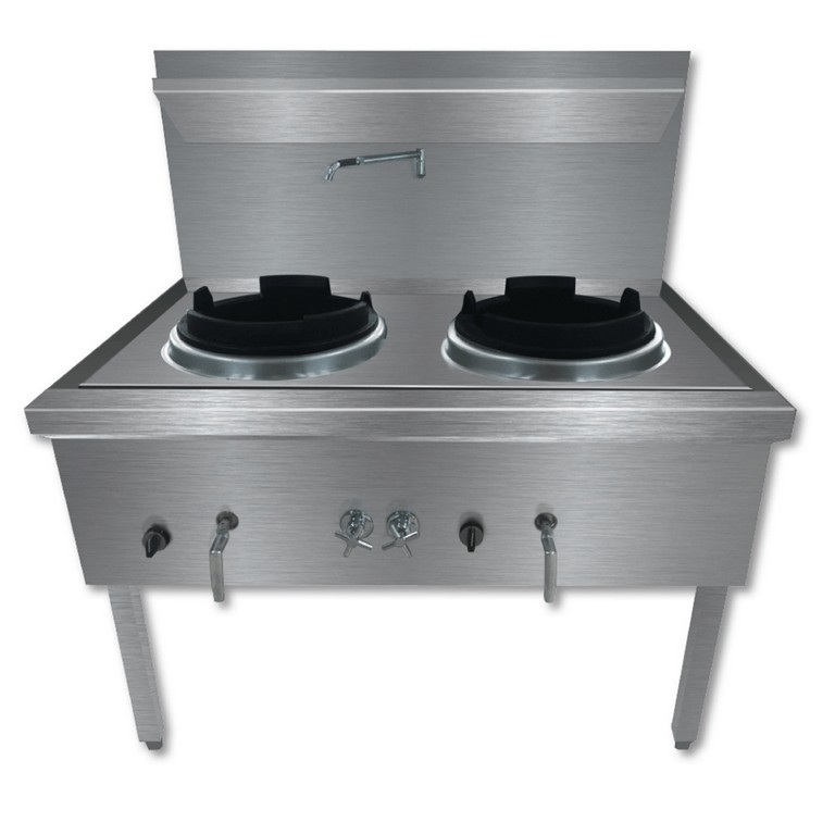 Double Wok Chimney Burner