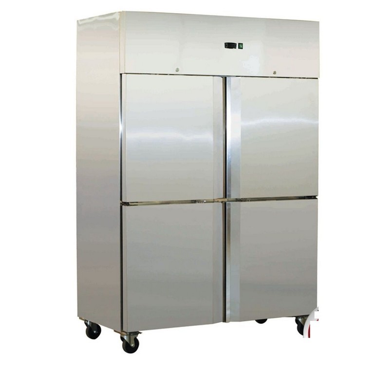 Split 4 Door 1000L upright S/S Freezer