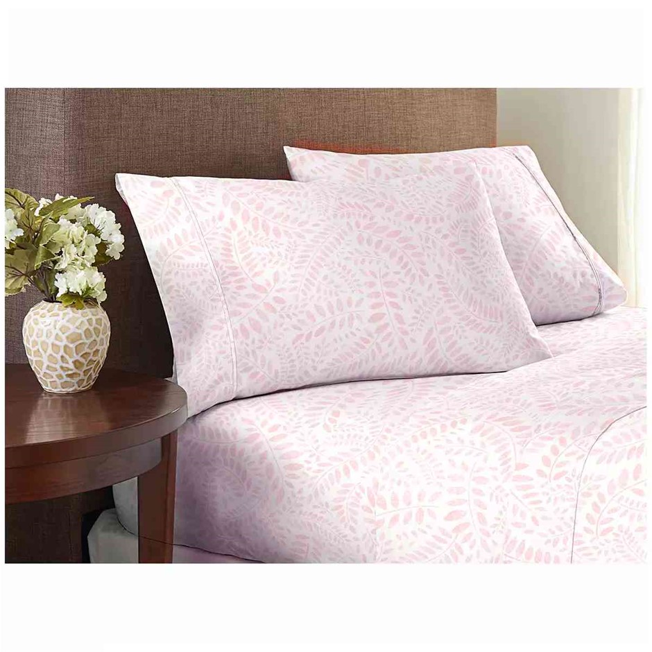 NATURAL EARTH 300 Thread Count Organic Cotton Sheet Set 4 Piece, Size King,