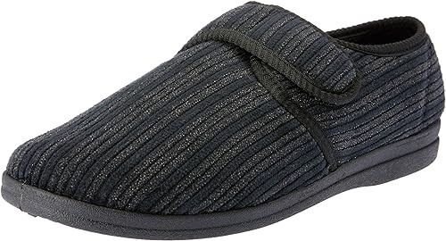 GROSBY Men's Thurston Slippers, Size 9, Black. NB: GROSBY brand size is AU/