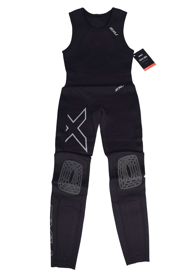 2 x 2XU Men's High Performance Power Long John, Size M, Black/ Reflective.