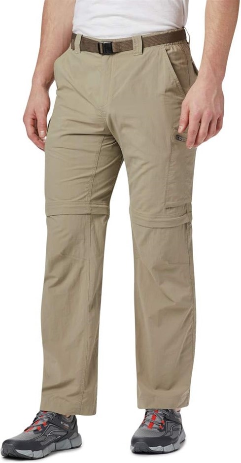 COLUMBIA Men's Silver Ridge Convertible Pant, Size 38/32, Tusk (221), 14416
