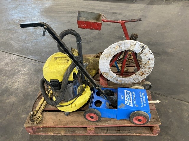 Steel Strapper Trolley, Line Marker, Lifting Chains & Vacuum