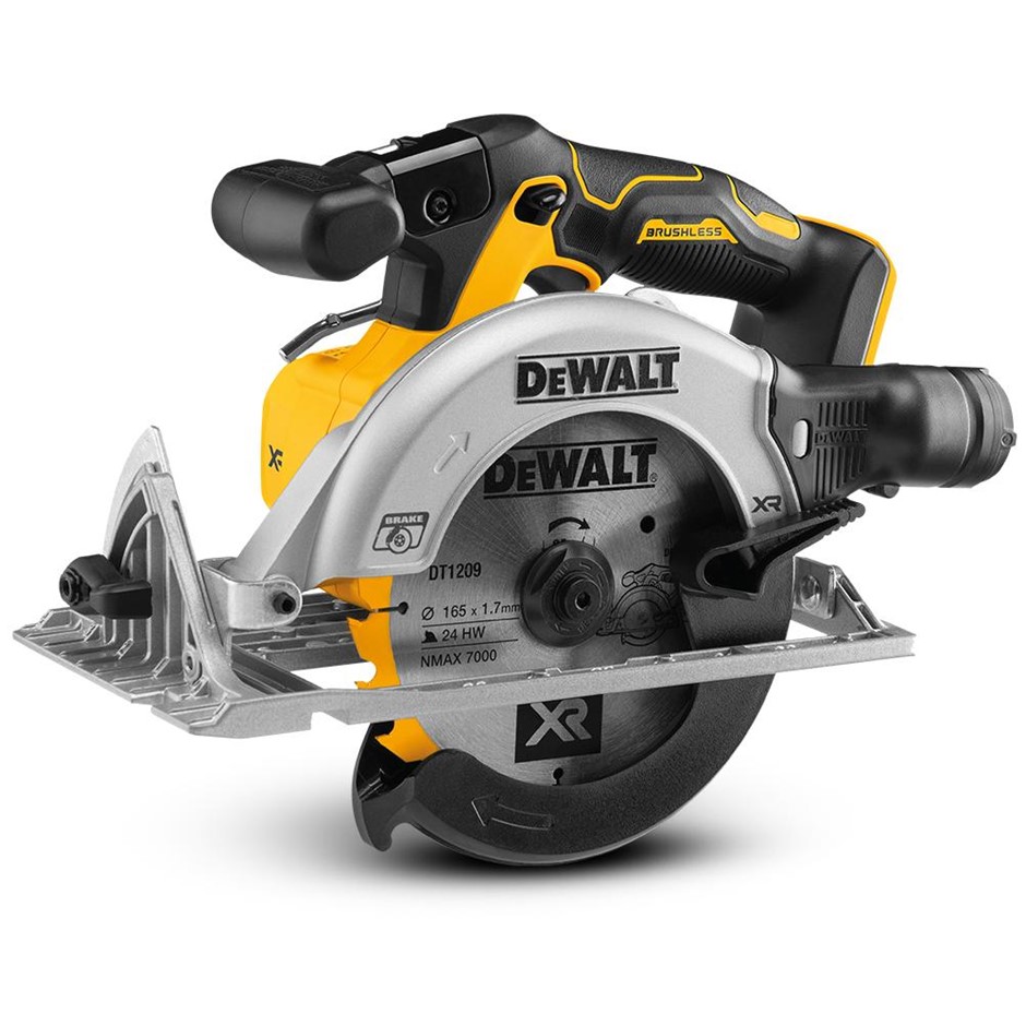 DeWALT 18V XR Li-ion Cordless Brushless 165mm (6-1/2") Circular Saw - Skin